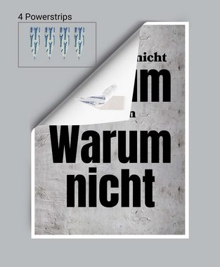wandmotiv24 Poster Spruch, Motivation, Beton, Sprüche (1 St), Wandbild, Wanddeko, Poster in versch. Größen