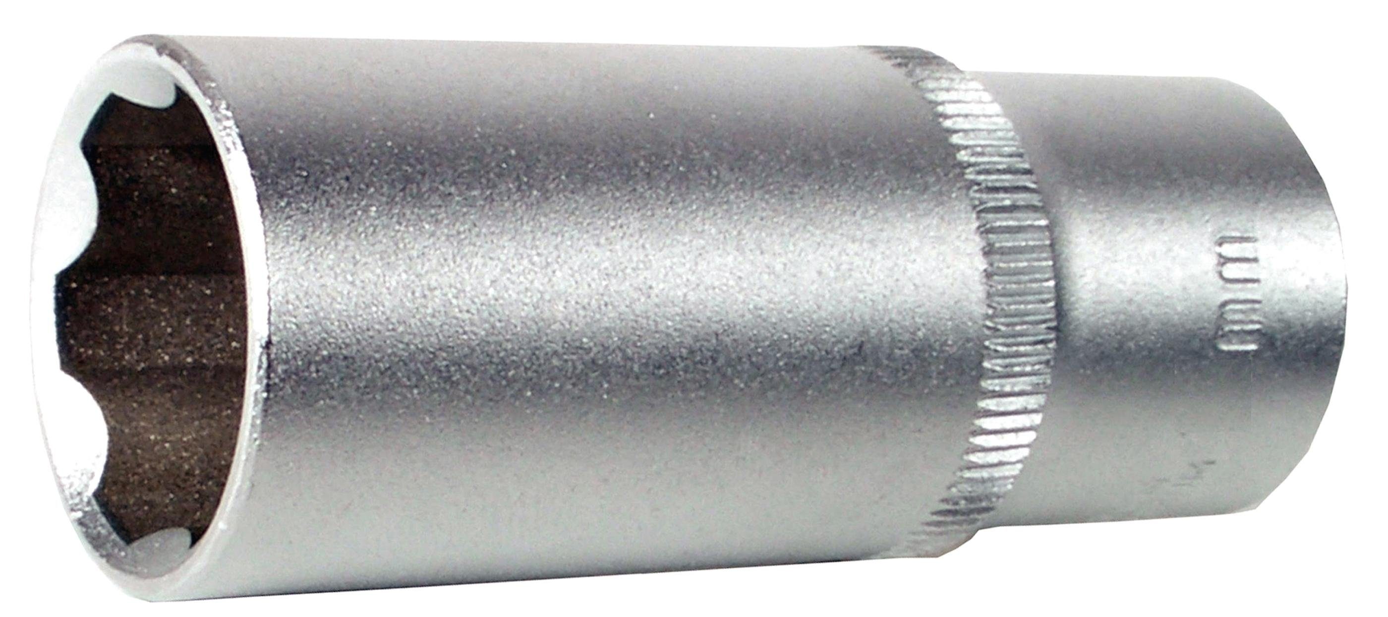 BGS technic Steckschlüssel Steckschlüssel-Einsatz mm Innenvierkant Super Lock, SW (1/2), 15 mm tief, 12,5 Antrieb