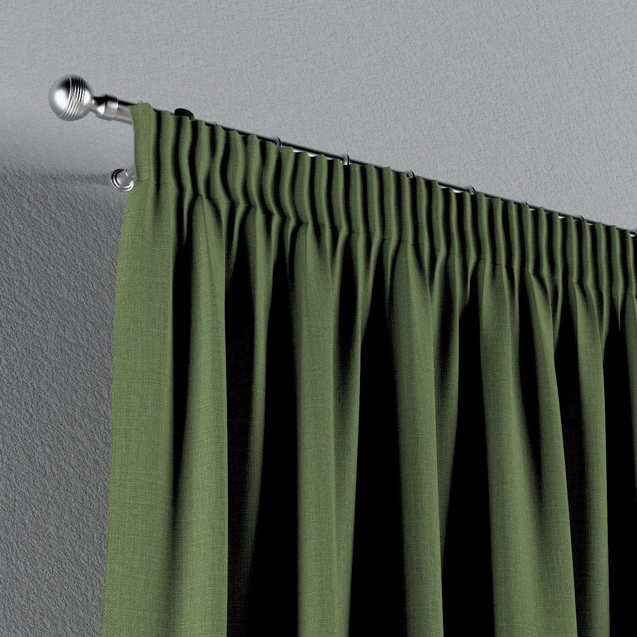 Vorhang Dekoria Vorhang Kräuselband 60x100 grün mit 300 cm, Blackout cm,