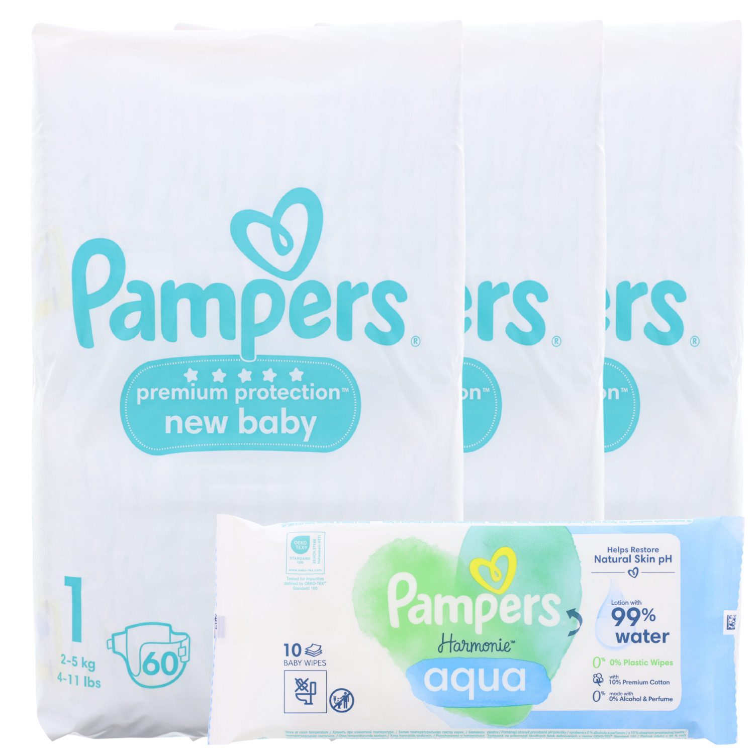 Pampers Windeln Pampers Premium Protection New Baby Größe 1 180 Windeln 2-5 kg
