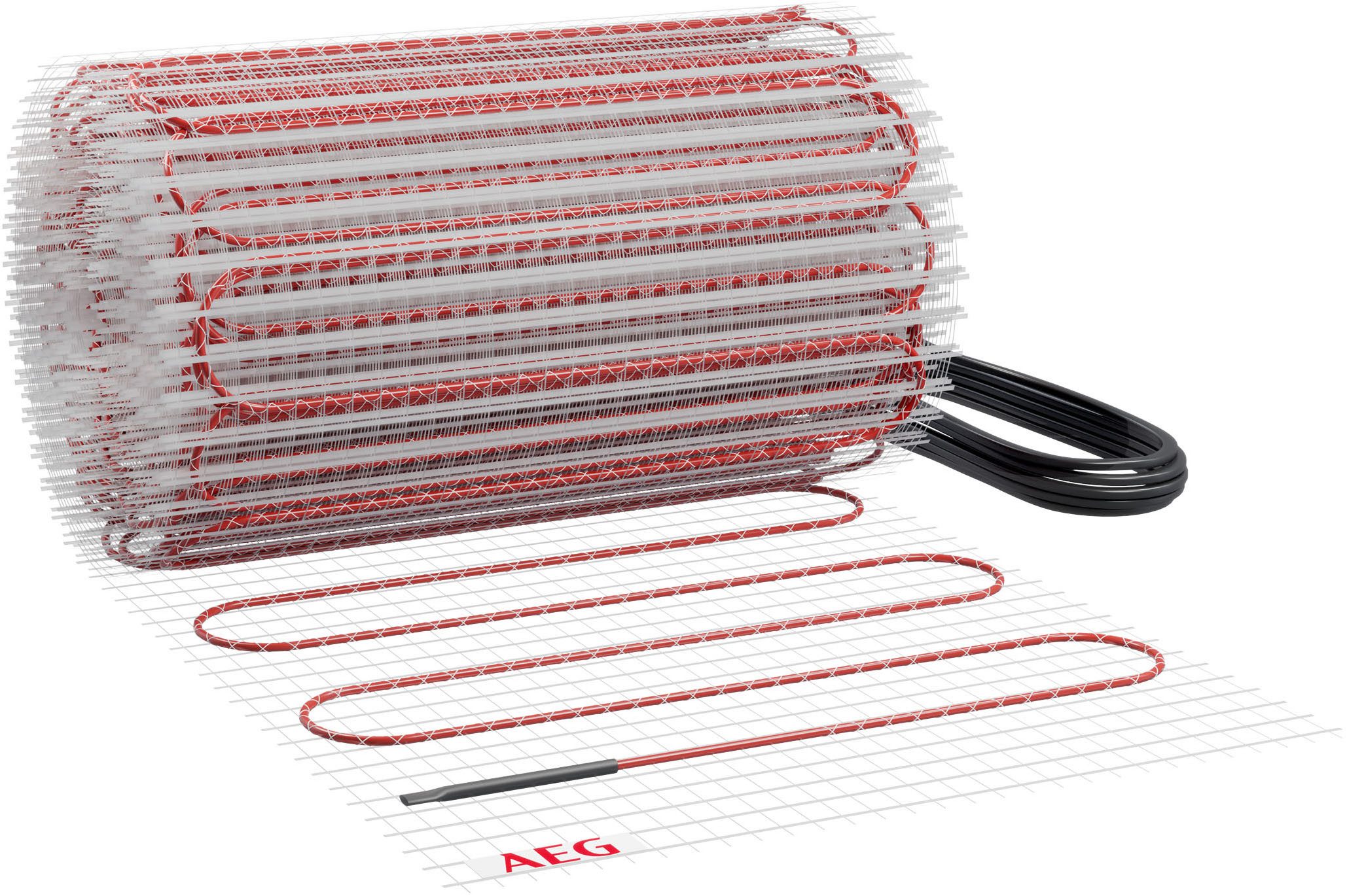 AEG Haustechnik Fußbodenheizung TBS TC 200/5, elektrische Fußbodenheizung, Heizmatte 5 m², 200 W/m²