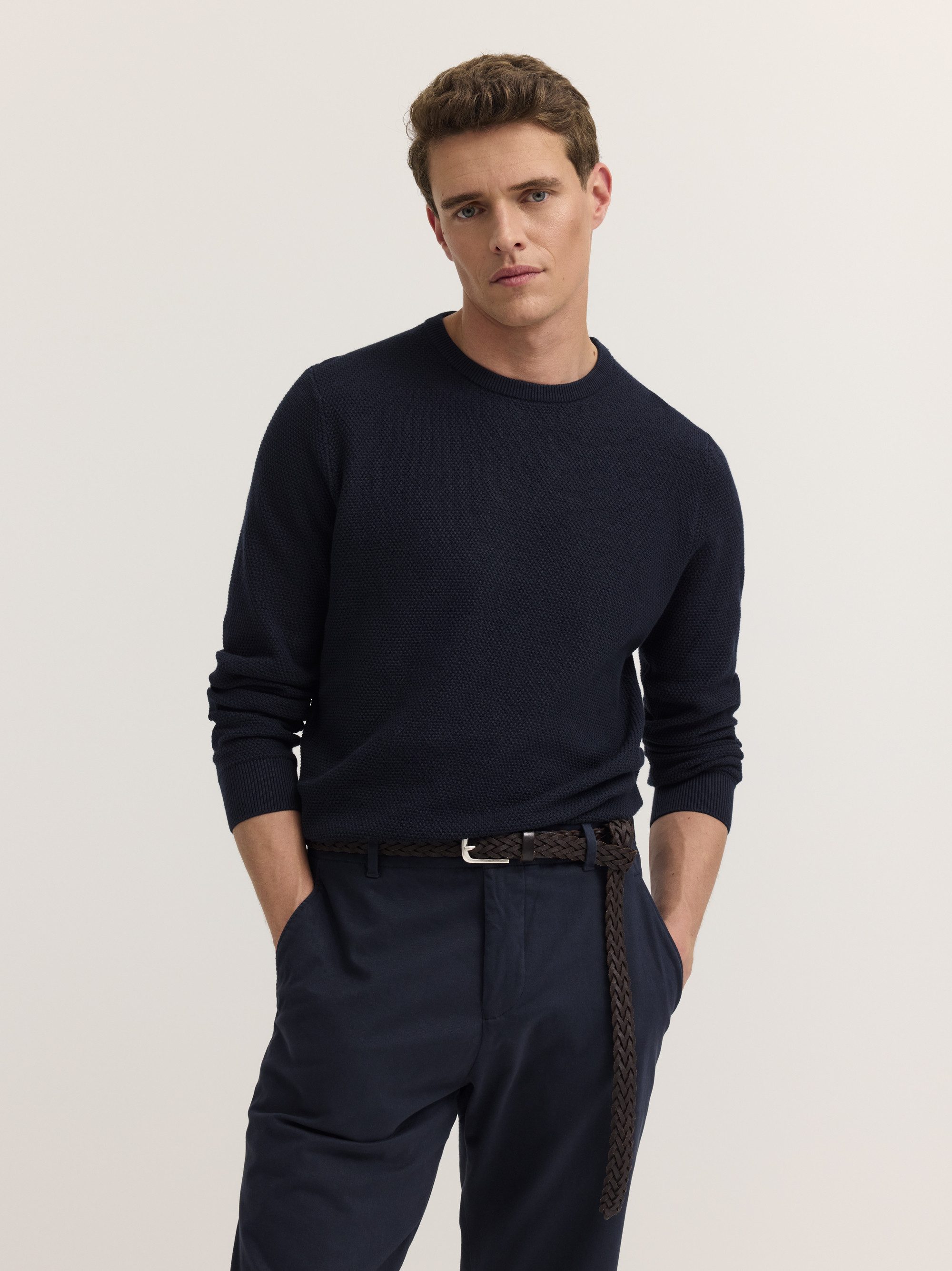 Rundhalspullover Regular Fit