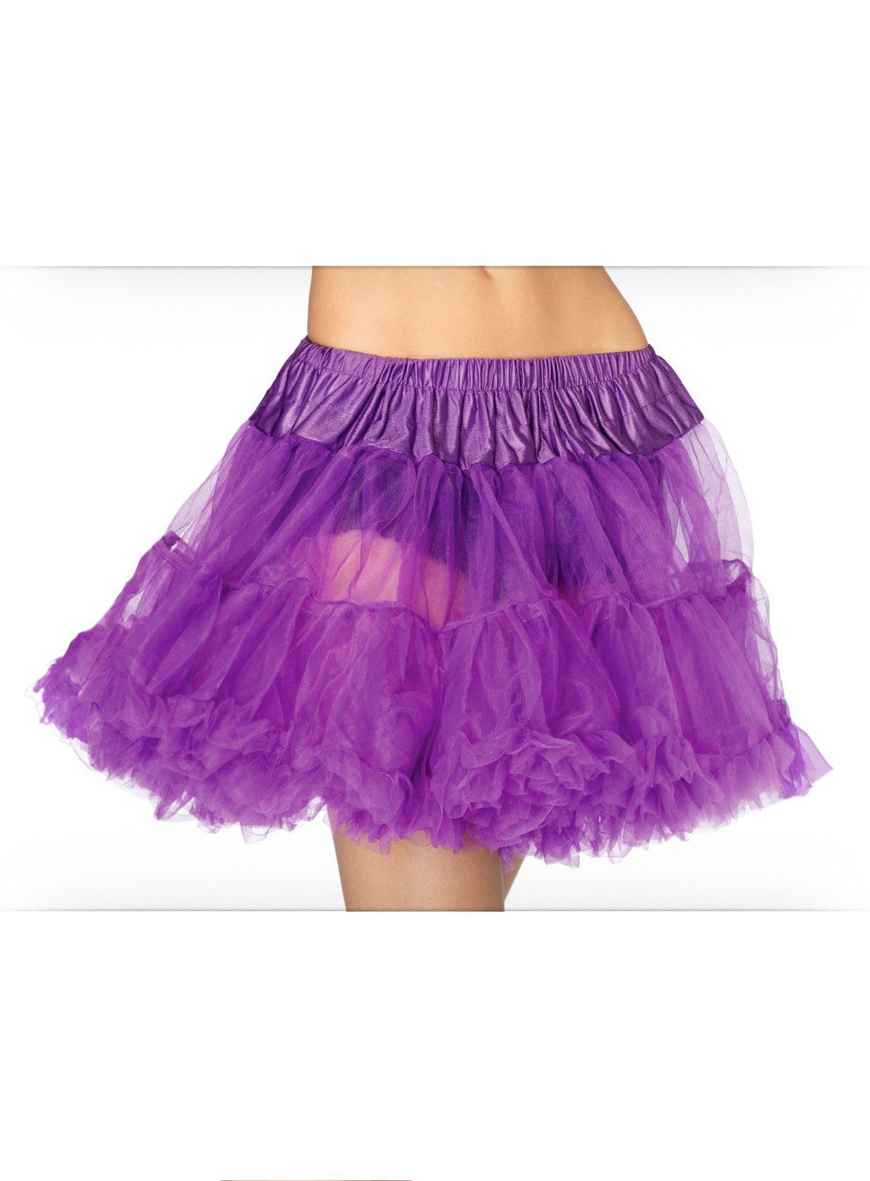 Kostüm Petticoat Tüll lila - Rock für Faschingskostüm