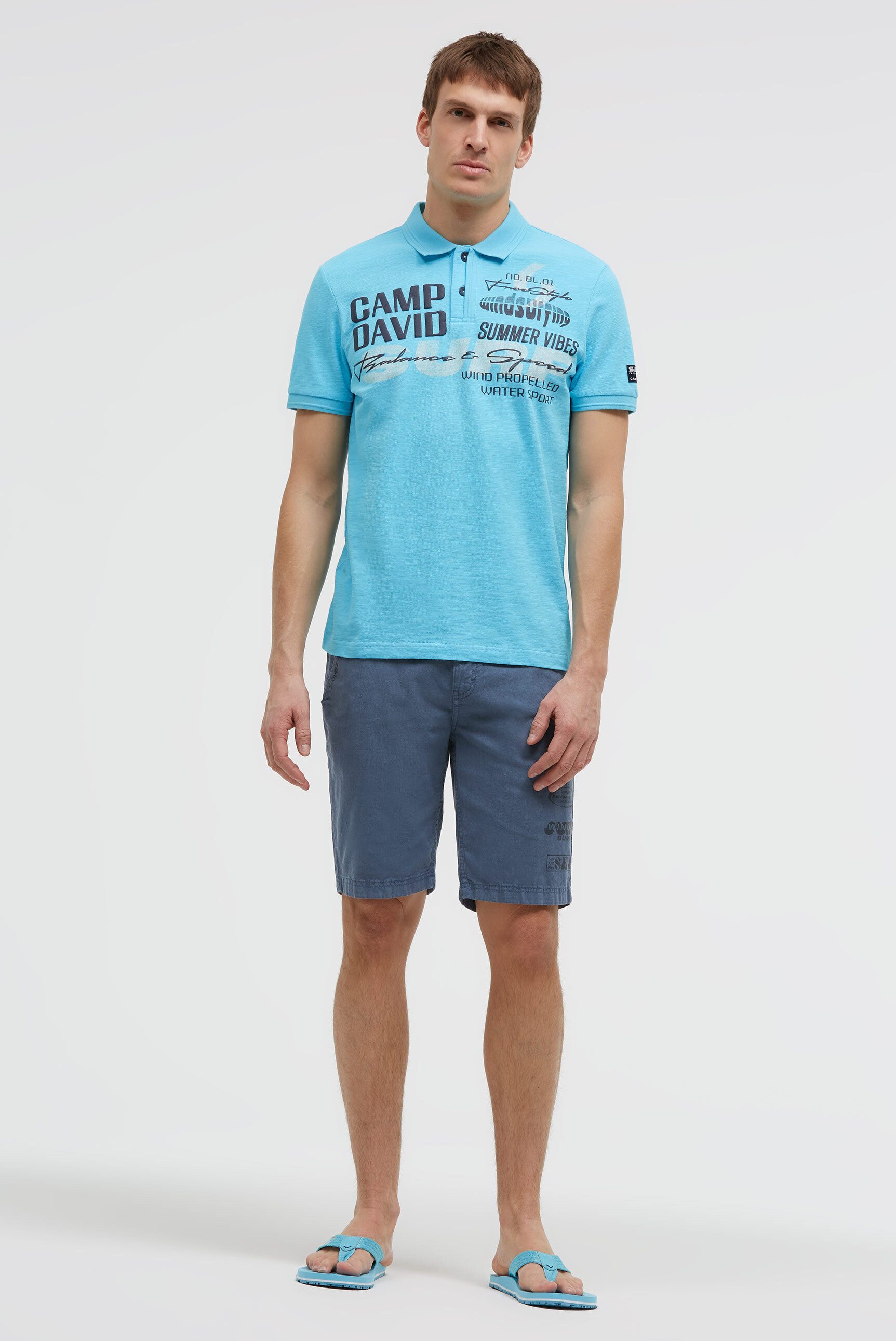 CAMP DAVID Poloshirt aus Baumwolle