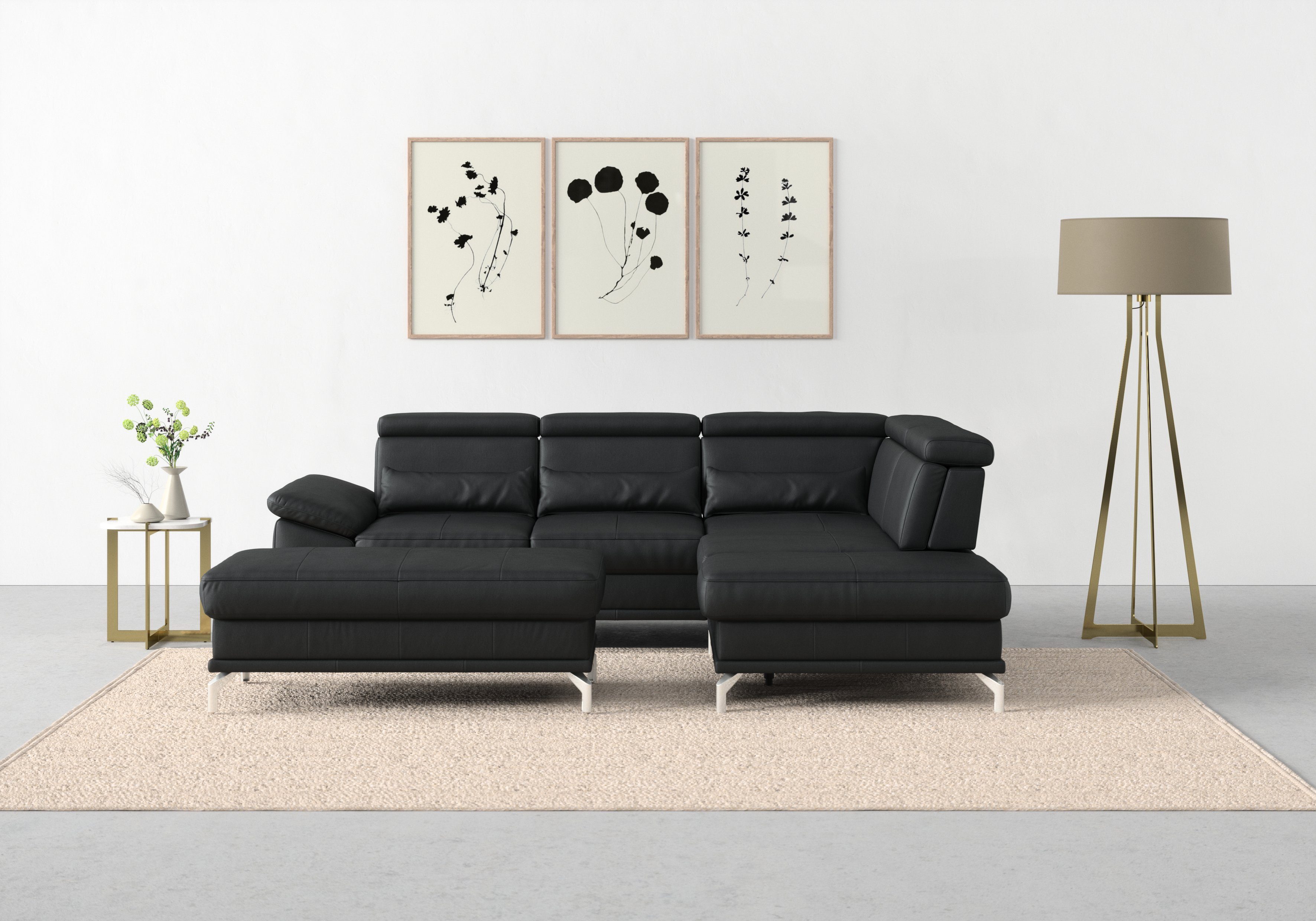 sit&more Ecksofa Cabrio L-Form, mit Sitztiefenverstellung, günstig online kaufen