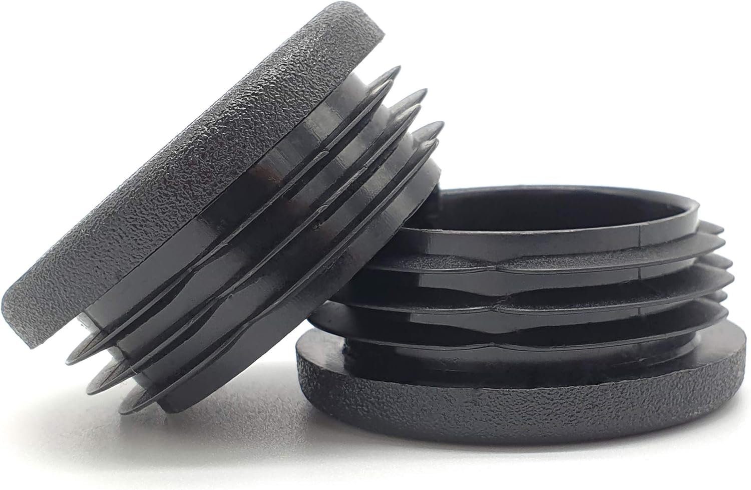 Enkotrade Endkappe Lamellenstopfen rund, (10-St), Schwarz, Rund, 22 mm, UV-beständig. Made in Germany