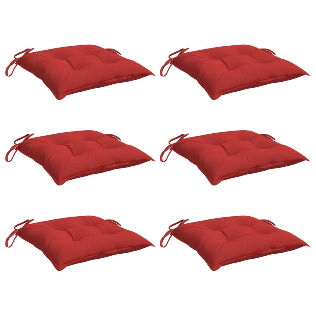 vidaXL Sitzauflage Palettenkissen 6 Stk. Rot günstig online kaufen