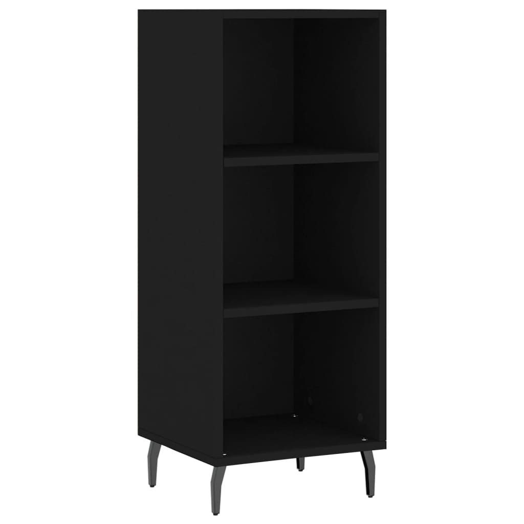 vidaXL Sideboard Sideboard Schwarz 34,5x32,5x90 cm Holzwerkstoff (1 St)