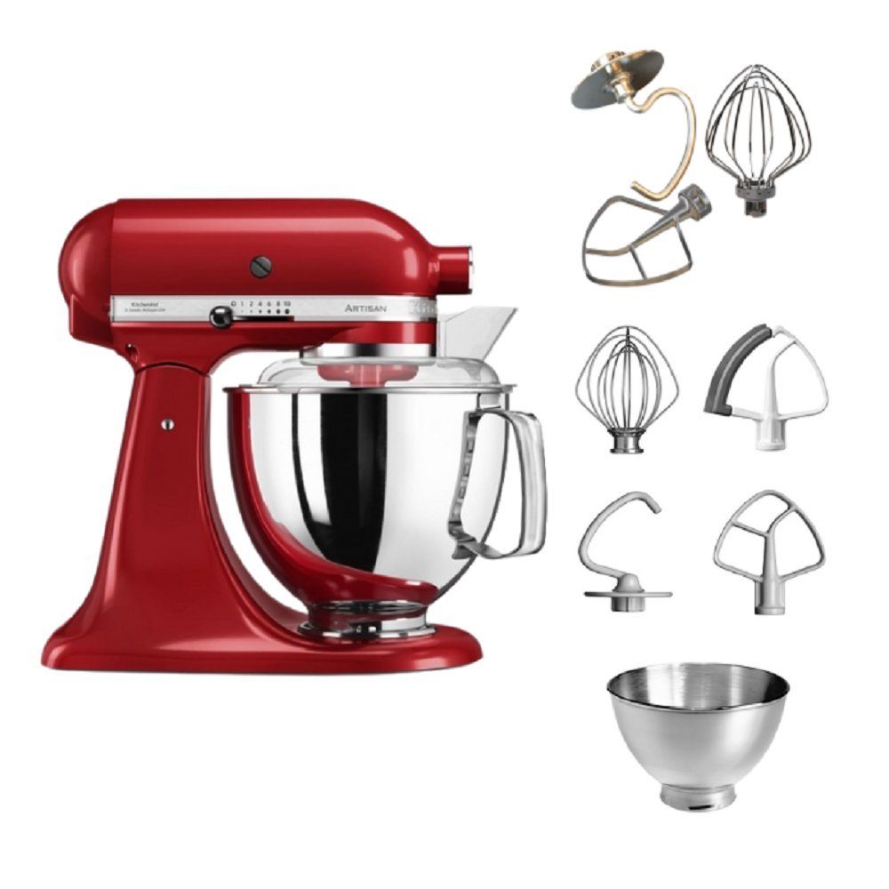 KitchenAid Küchenmaschine KitchenAid 4,8 Matcha Set 5KSM175 Tschimmlover Küchenmaschine L Artisan Grün