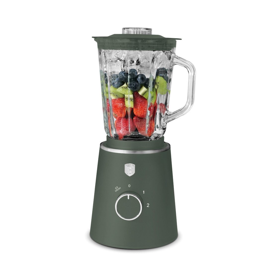 BerlingerHaus Standmixer BH 9823, 1000 W, 1,5 L Glasbehälter, 1000 W, Ice-Crush Funktion, Edelstahlmesser