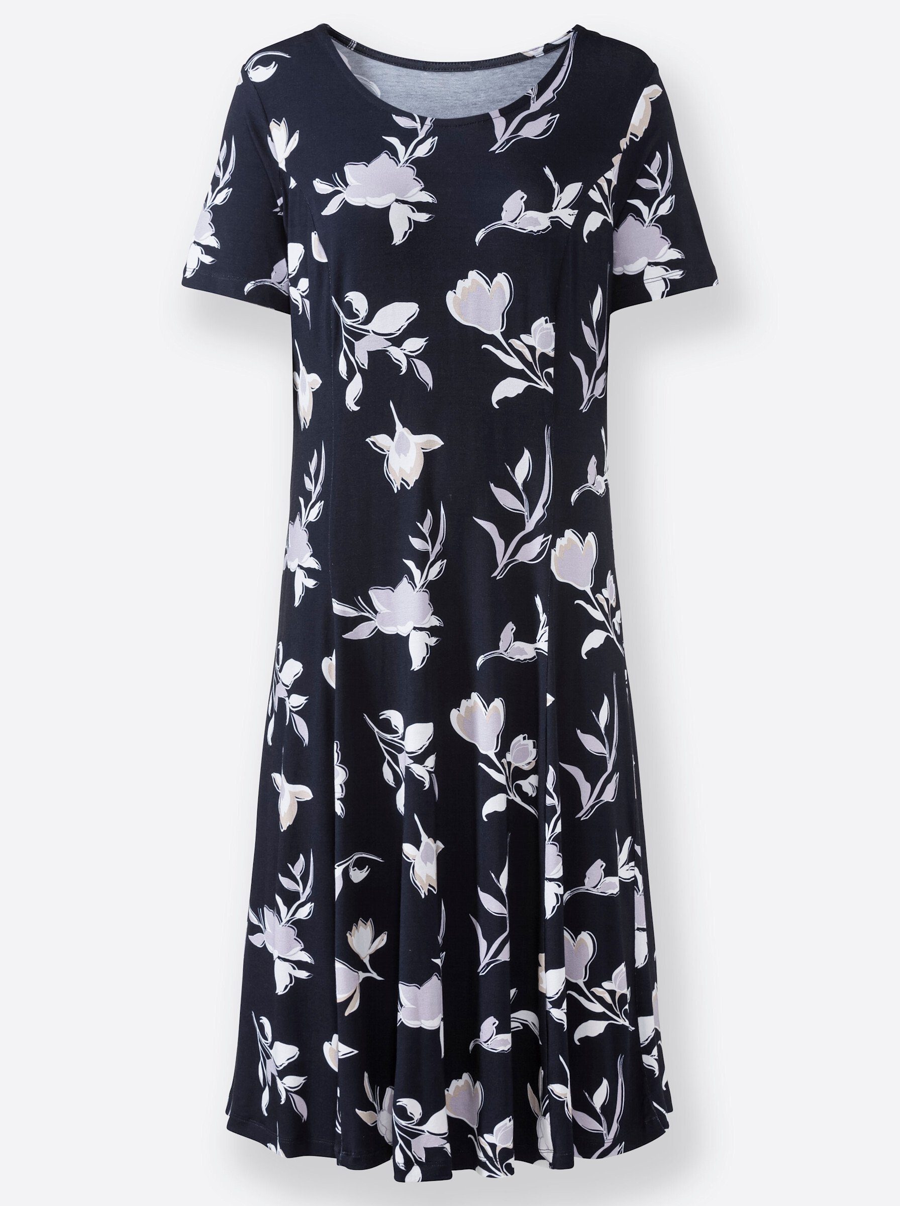 Jerseykleid Jersey-Kleid Kurzarm
