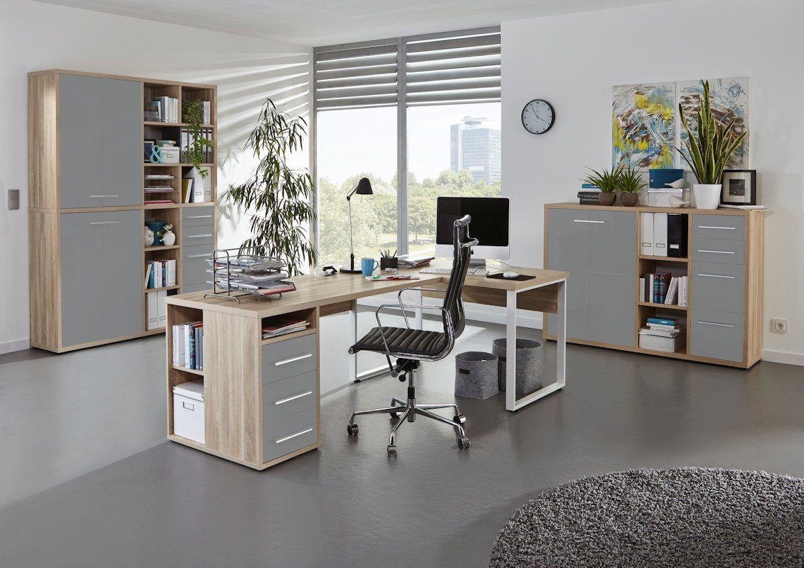 Maja Möbel BüromöbelSet »Maja Set+ Set 4«, (abschließbare Büroschränke