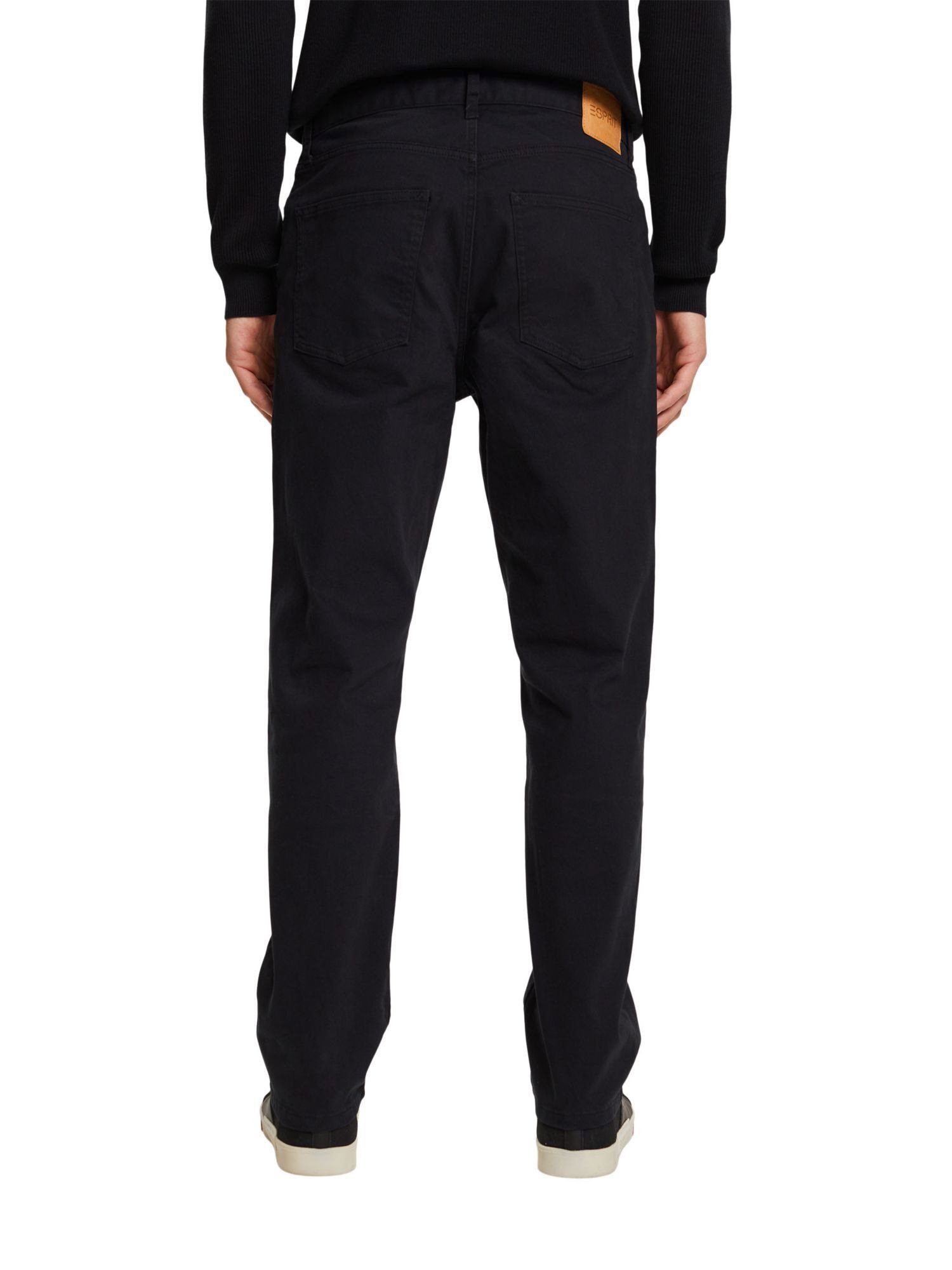 Passform gerader BLACK Esprit Stretch-Hose mit Klassische Hose