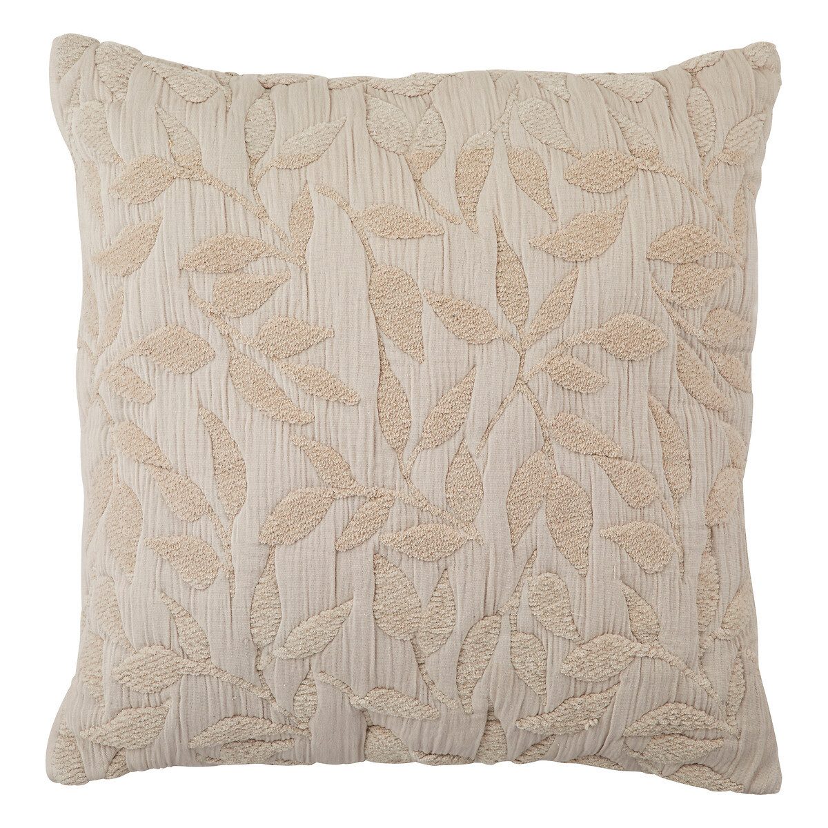 Atmosphera Créateur d'intérieur Dekokissen Dekokissen LETHO mit Blattmotiv, 50 × 50 cm