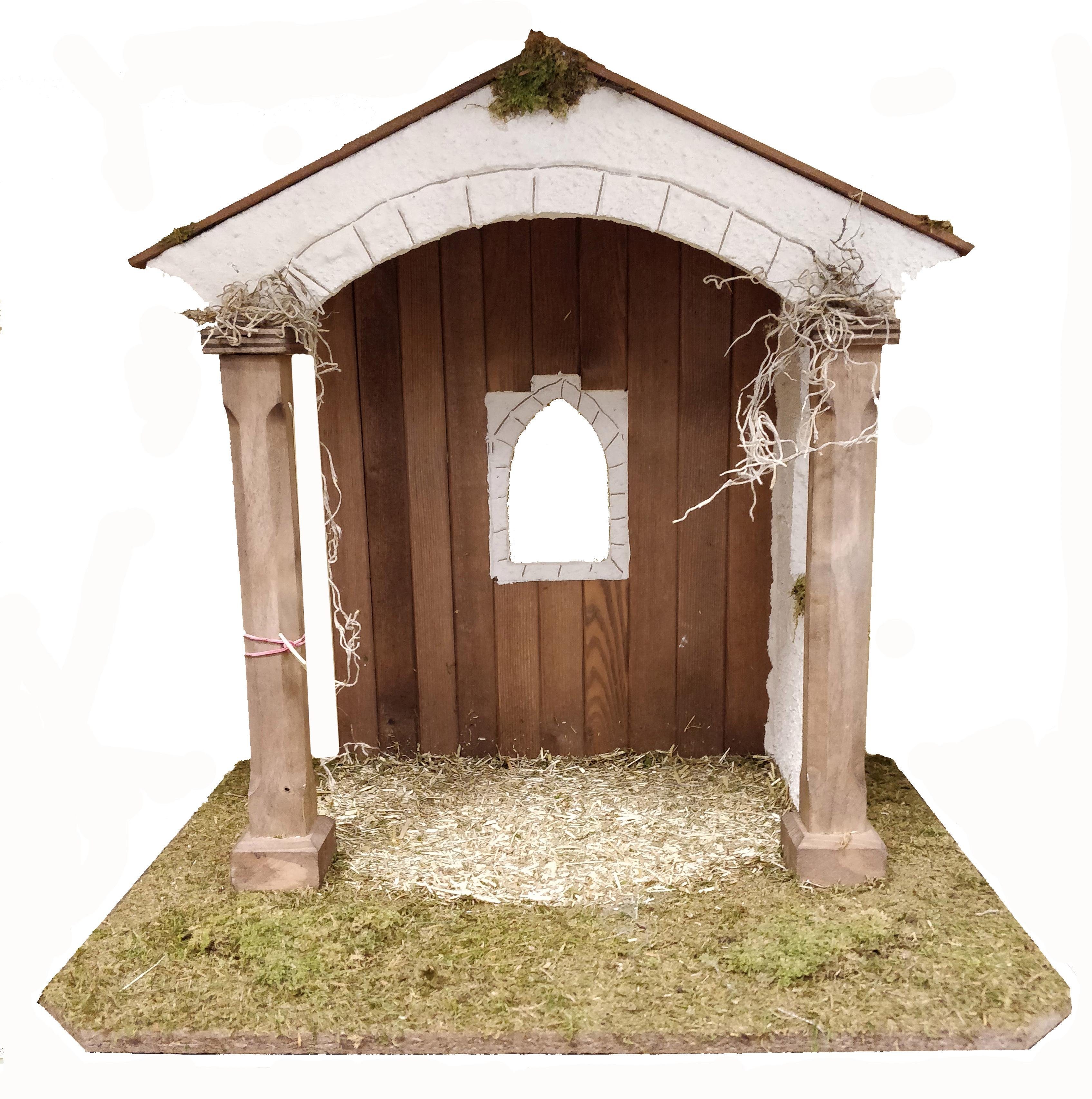 Alfred Kolbe Krippe Krippenstall für 25 cm Figuren, Weihnachtsdeko (1-tlg), günstig online kaufen