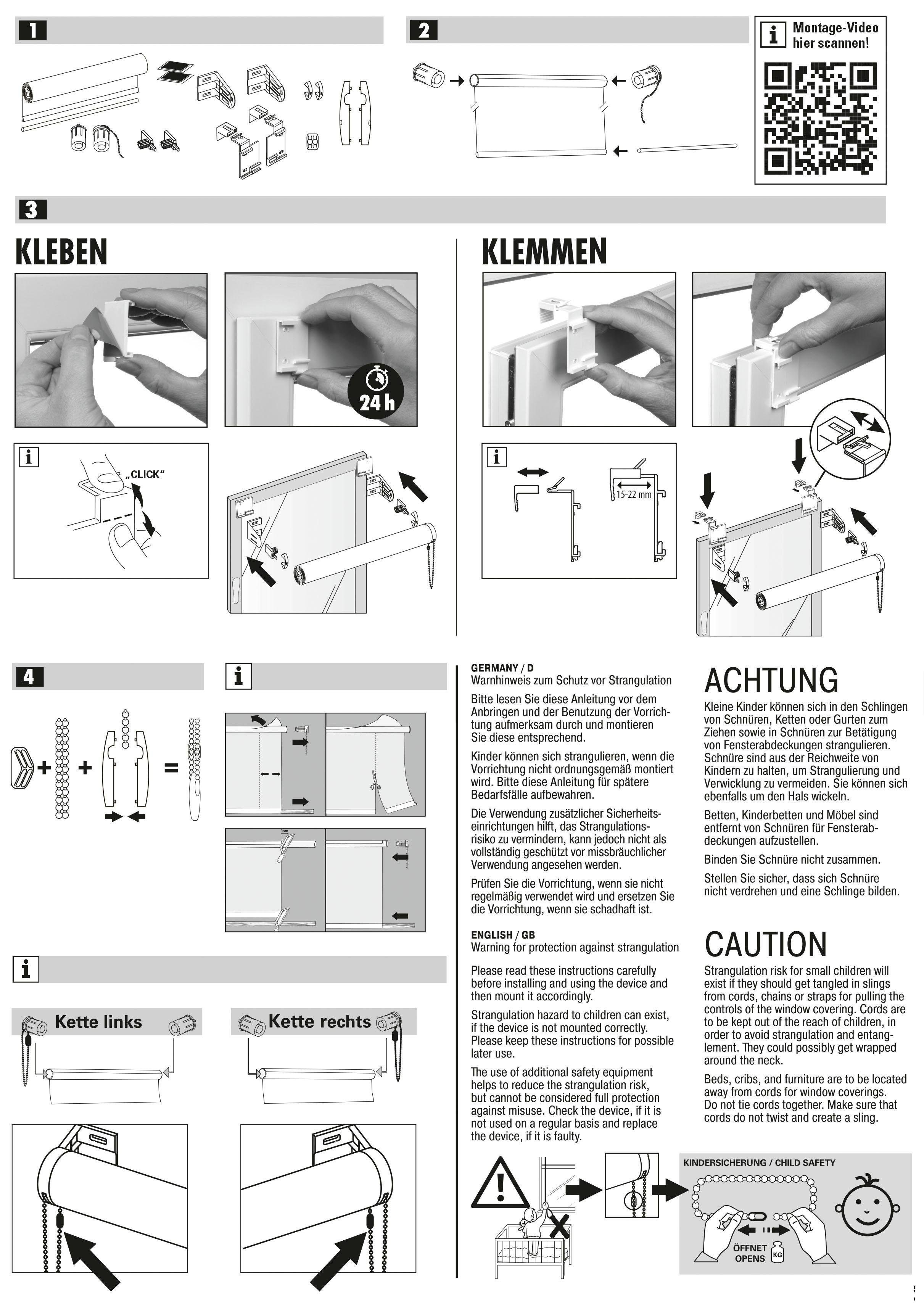 Motiv Seitenzugrollo Triangle, Bohren, GARDINIA, Easyfix mit Klemmfix, Rollo freihängend, ohne Lichtschutz, Triangle