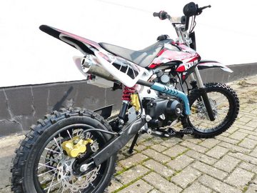KXD Dirt-Bike 125ccm Dirtbike Pitbike KXD 607 4Takt Automatik 14/12 Enduro Cross Rot