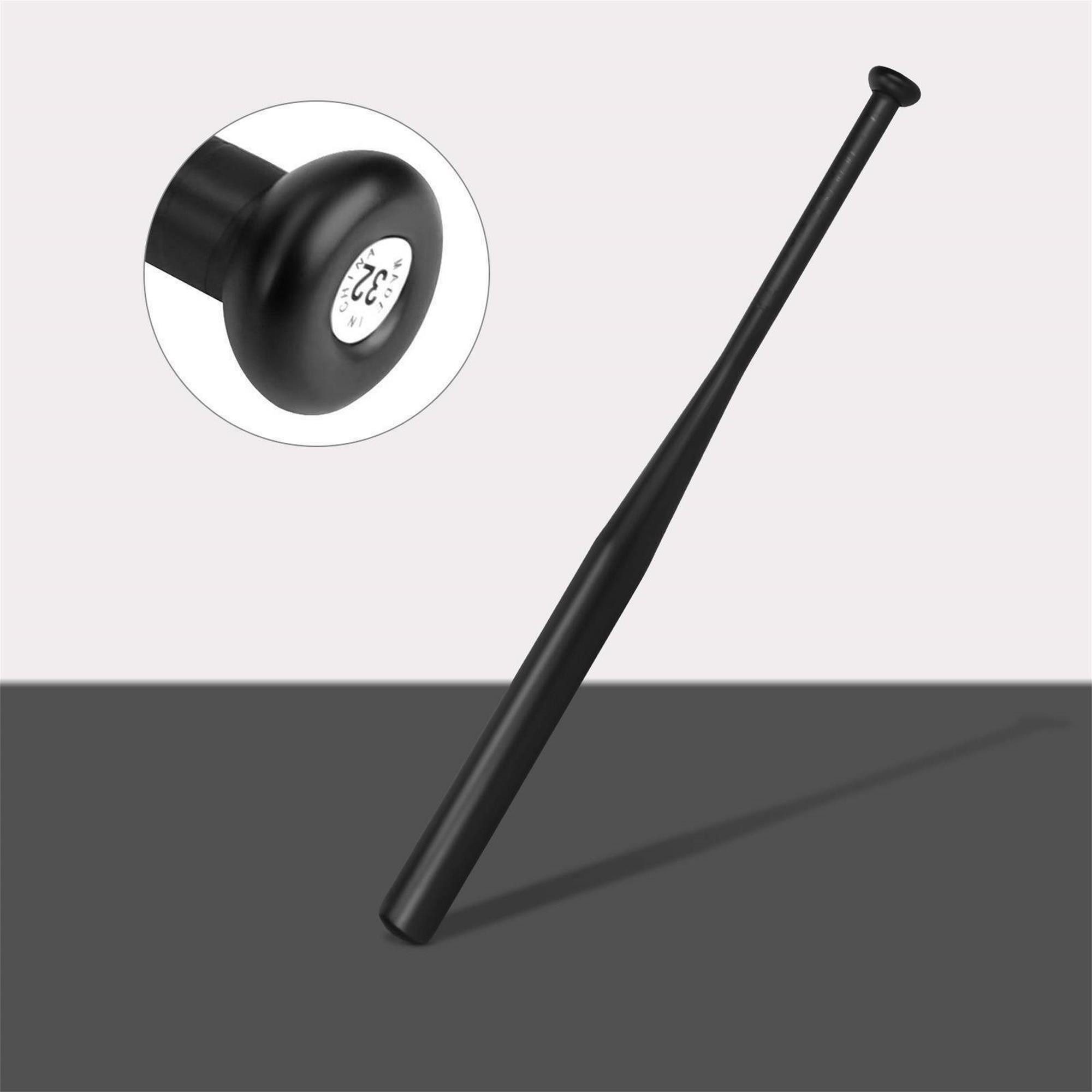 Luckice Baseballschläger aus Stahl, 32 Zoll (81 cm), schwarz, mit rutschfestem Griff, (inkl. Tragetasche)