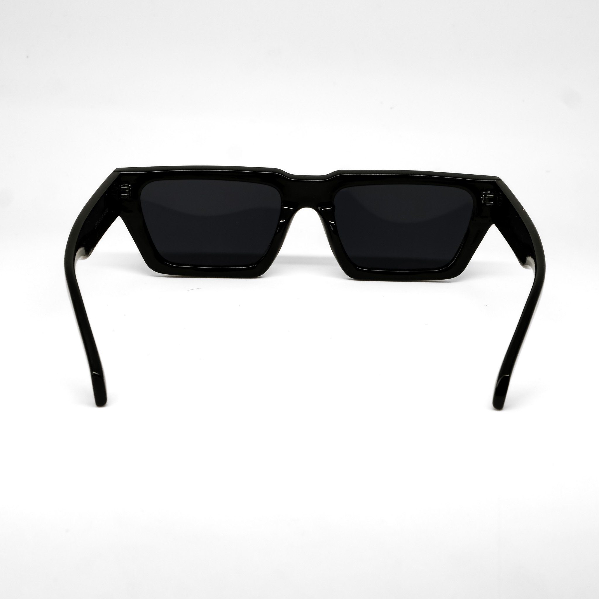 Unisex Schwarz Sonnenbrille 2 Farben Brille milchig Damen Rechteckig Herren grau salazar.plus