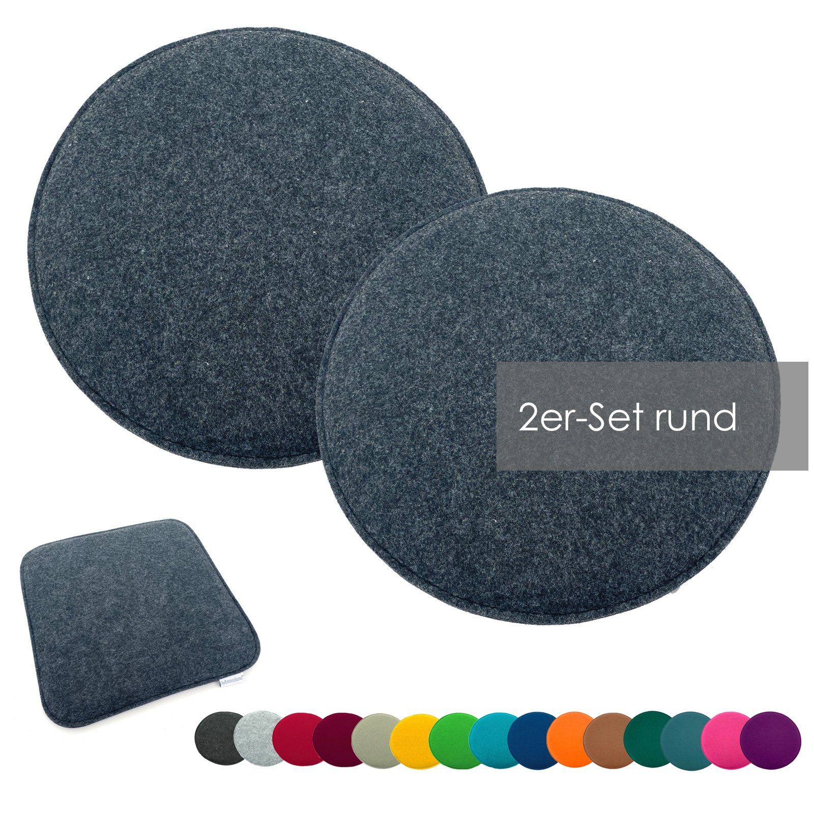 heimtexland Sitzkissen Filz Sitzauflage Stuhlkissen Bankkissen abwaschbar, günstig online kaufen
