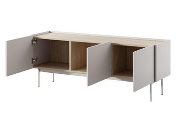 MIRJAN24 Wohnzimmer-Set Color I, (3er-Set, TV-Lowboard, Kommode, Couchtisch), Füße aus Metall