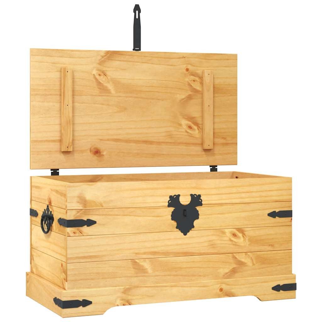 vidaXL Aufbewahrungsbox Truhe Mexiko-Stil Kiefernholz 91x49,5x47 cm