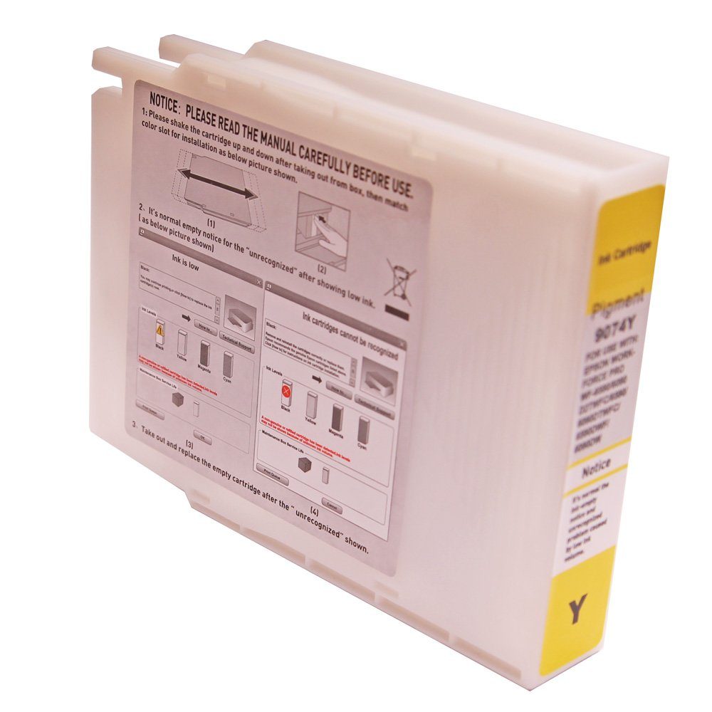 ABC Tintenpatrone (Kompatible Druckerpatrone für Epson T9074 Gelb WorkForce WF6090, 090D2TWC WF6090DTWC WF6090DW WF6590 WF6590D2TWFC WF6590DTWFC WF6590DWF)