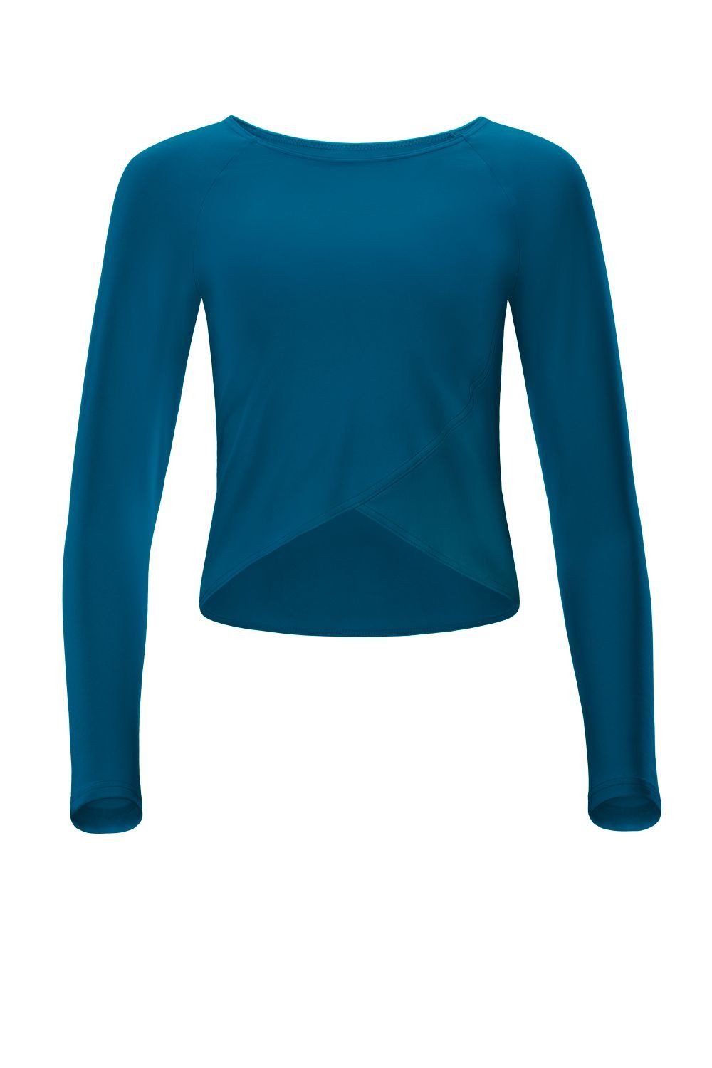 Winshape Langarmshirt Cropped Functional Light and Soft Overlap-Applikation