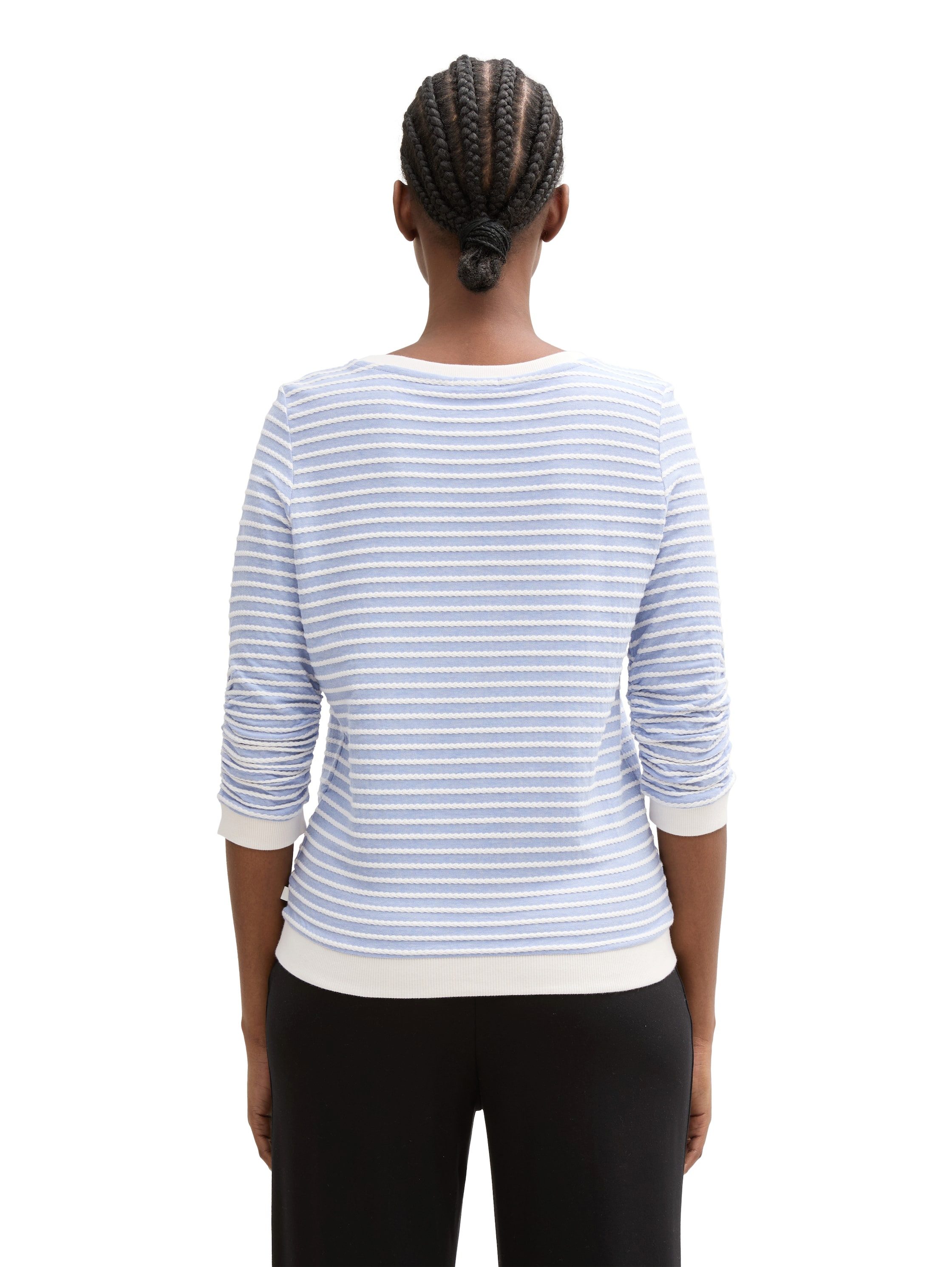 TOM TAILOR Denim Sweatshirt mit gestreifter günstig online kaufen