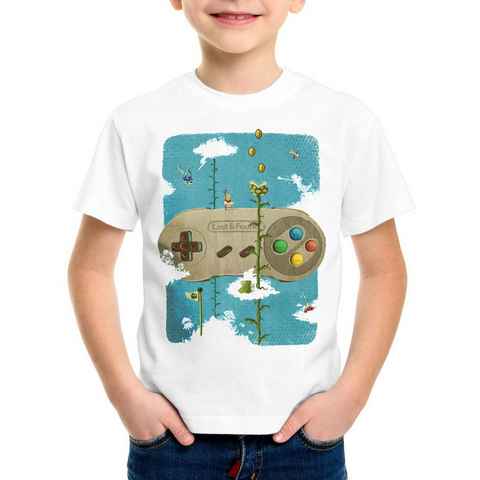 style3 Print-Shirt Kinder T-Shirt 16-Bit Nostalgie snes mario super kart 8-bit yoshi