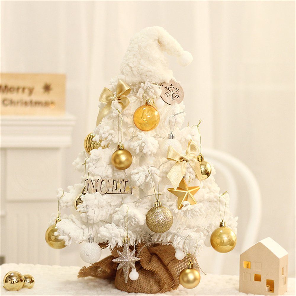 Weihnachten Künstlicher mit Beleuchtung, Tannenbaum Kleiner Mini Weihnachtsbaum Weihnachtsbaum Dekorative für Büro Tisch Deko Weihnachtsbaum