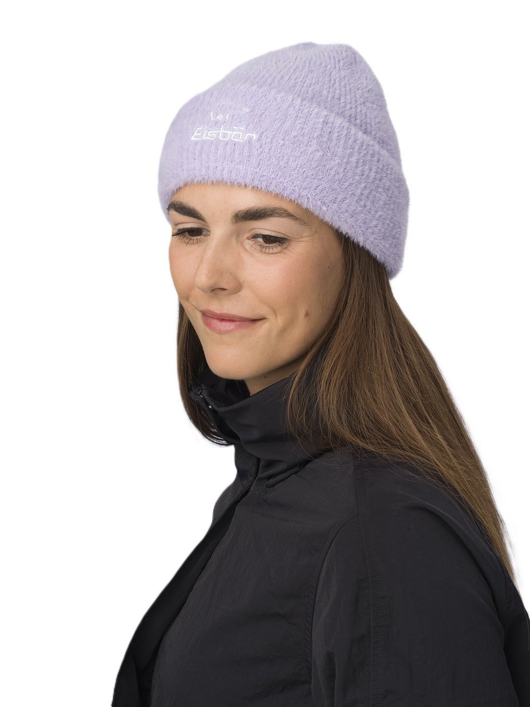 Eisbär Beanie Wintermütze Mana - Flauschige Textur - Damen violett - 1 Stück