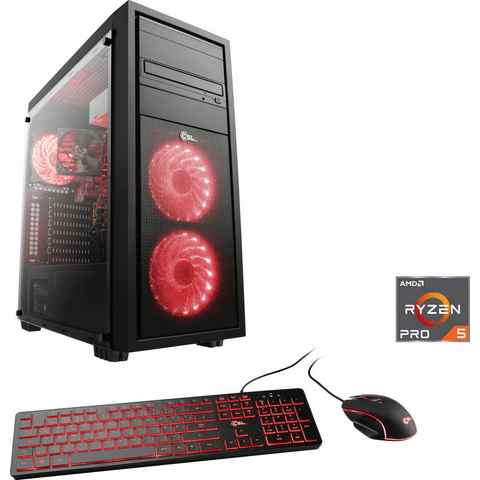 CSL Sprint V28316 Gaming-PC (AMD Ryzen 5 PRO 4650G, AMD Radeon Graphics, 32 GB RAM, 1000 GB SSD, Luftkühlung)