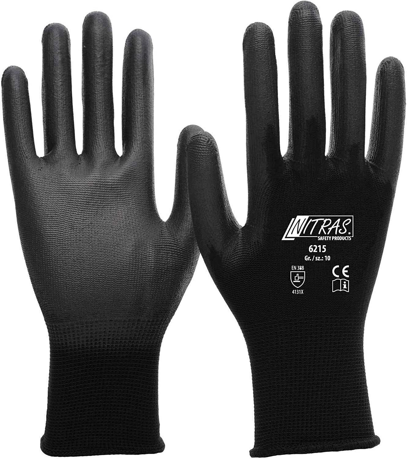 Nitras Arbeitshandschuhe 6215 Nylon Strickhandschuh Schutzhandschuhe günstig online kaufen