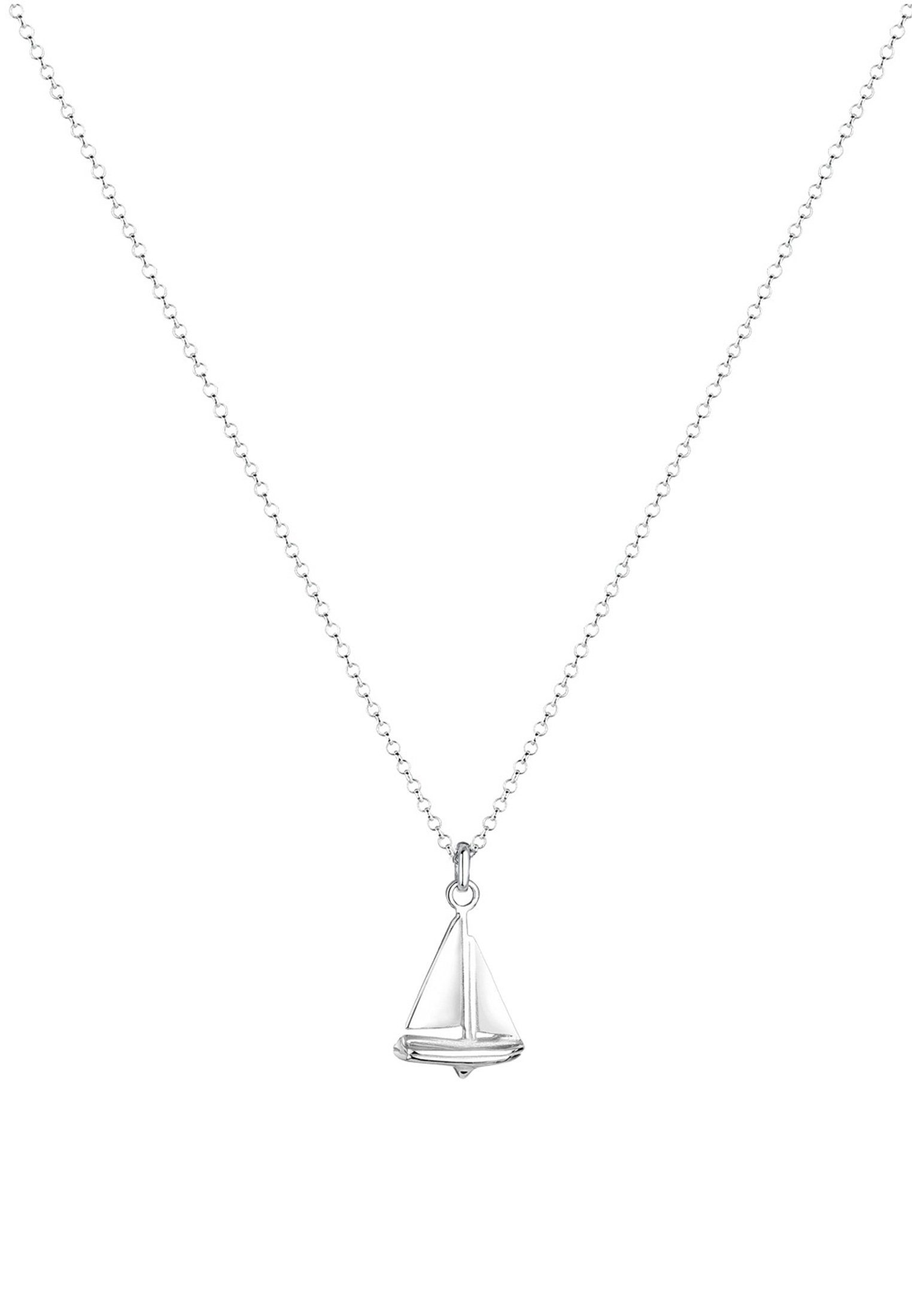Elli Kette mit Anhänger Erbskette Segelboot Anhänger Maritim 925 Silber, Se günstig online kaufen