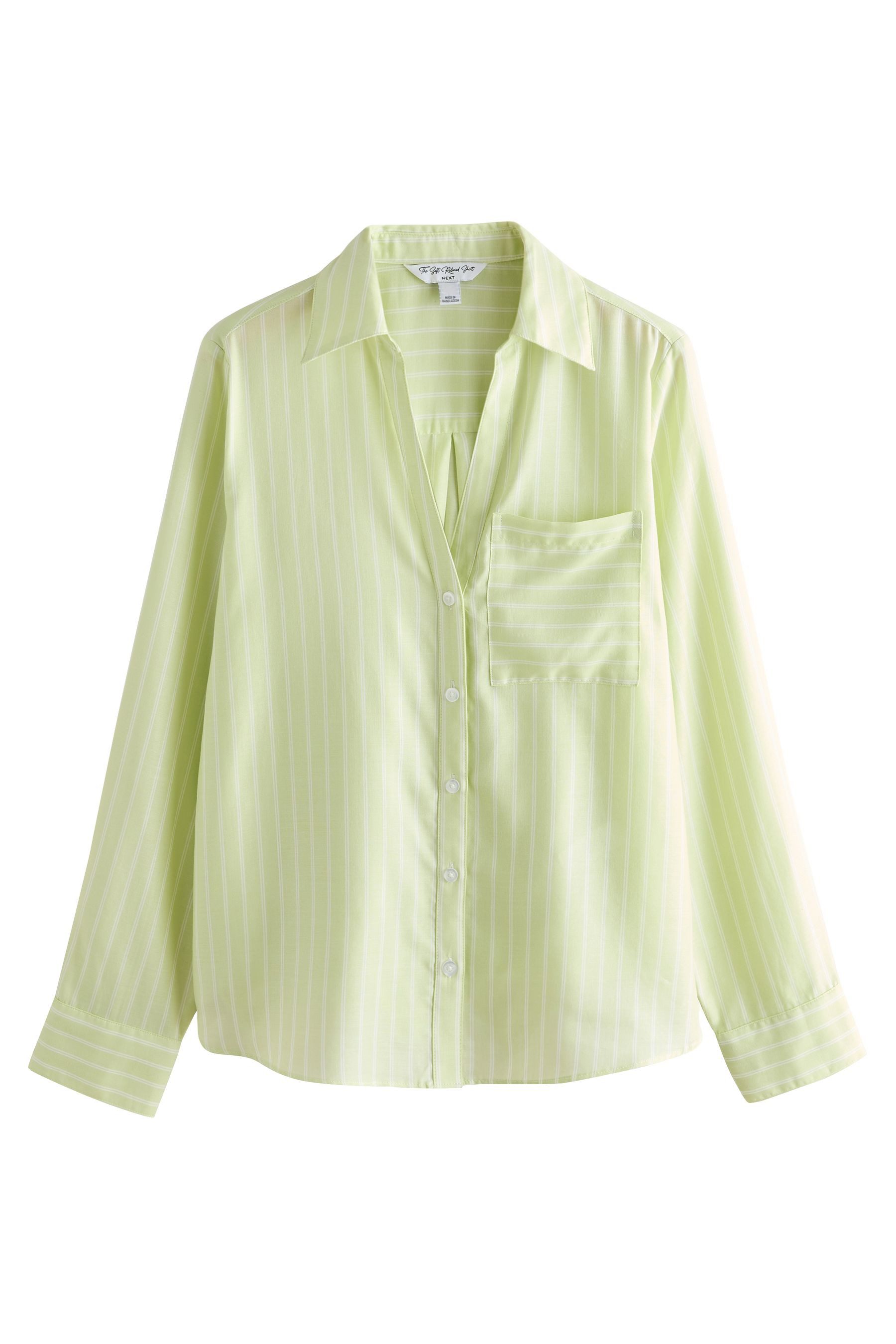 Next Hemdbluse Weiches Relaxed Fit Langarm-Shirt (1-tlg)