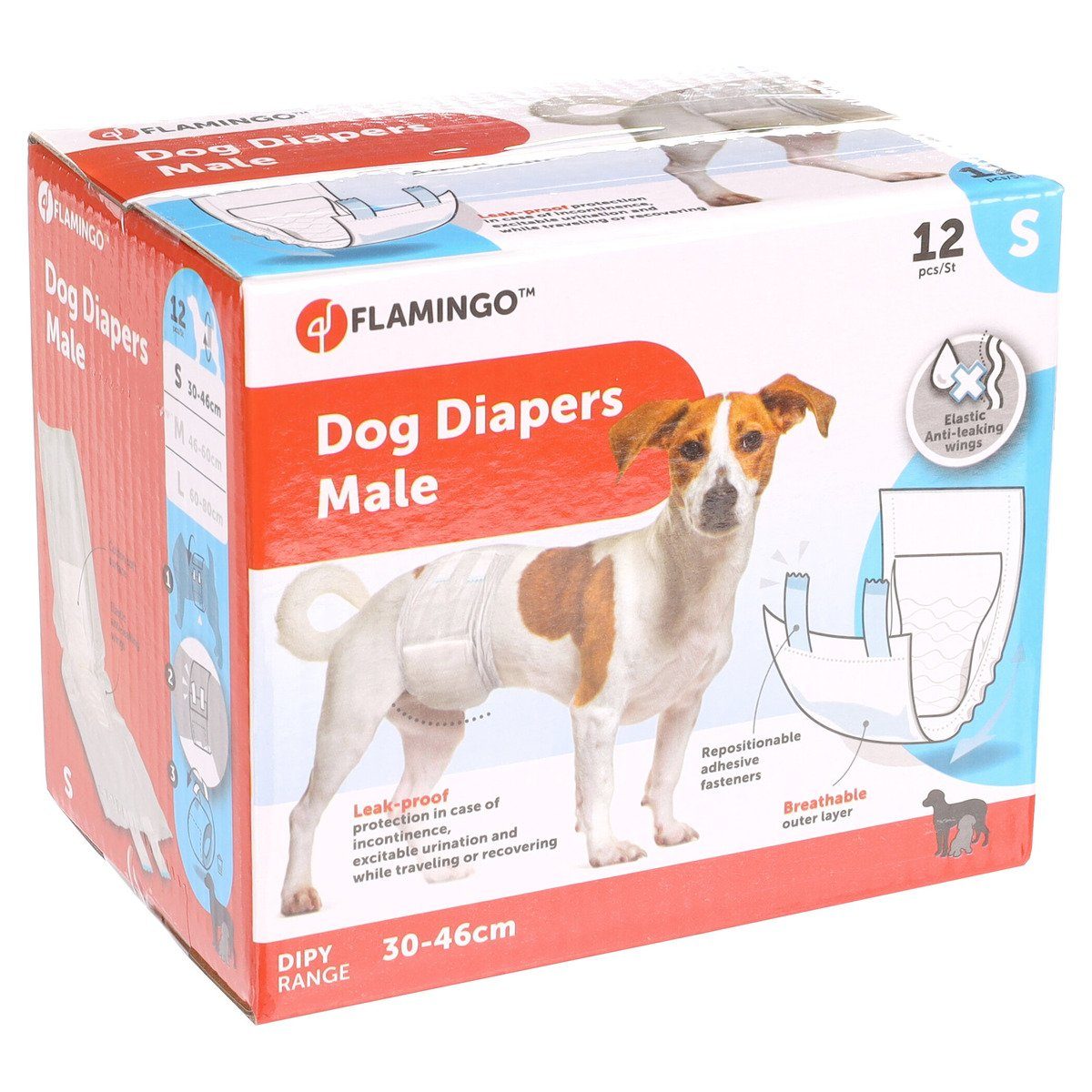 Flamingo Hundewindel Windeln Dipy für Rüden