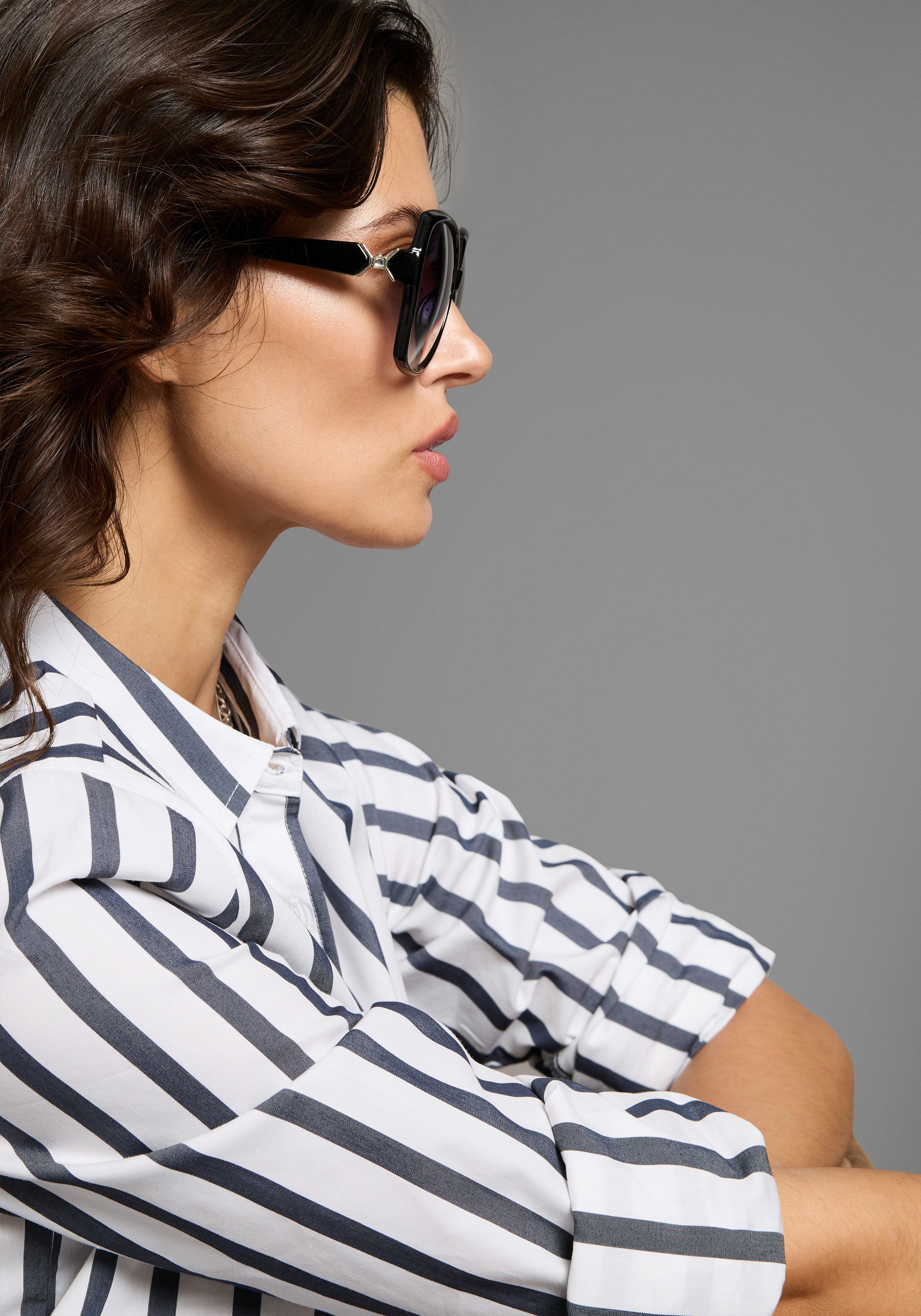 Laura Scott Sonnenbrille für Damen mit dezentem Zierstein am Bügel - NEW günstig online kaufen