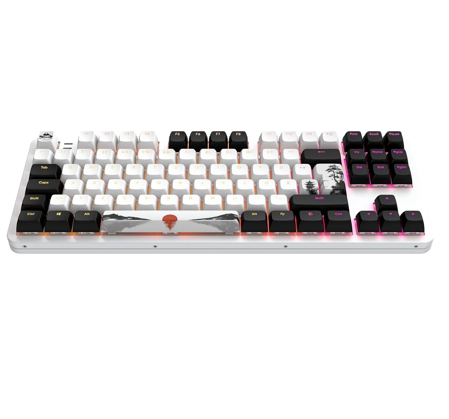 Dark Project ALU87 Fuji II Premium Mechanische Tastatur Aluminium Keyboard Gaming-Tastatur (ISO-Mehrsprachig, Hot-Swap, G3MS Saphir-Schalter, TKL 80)