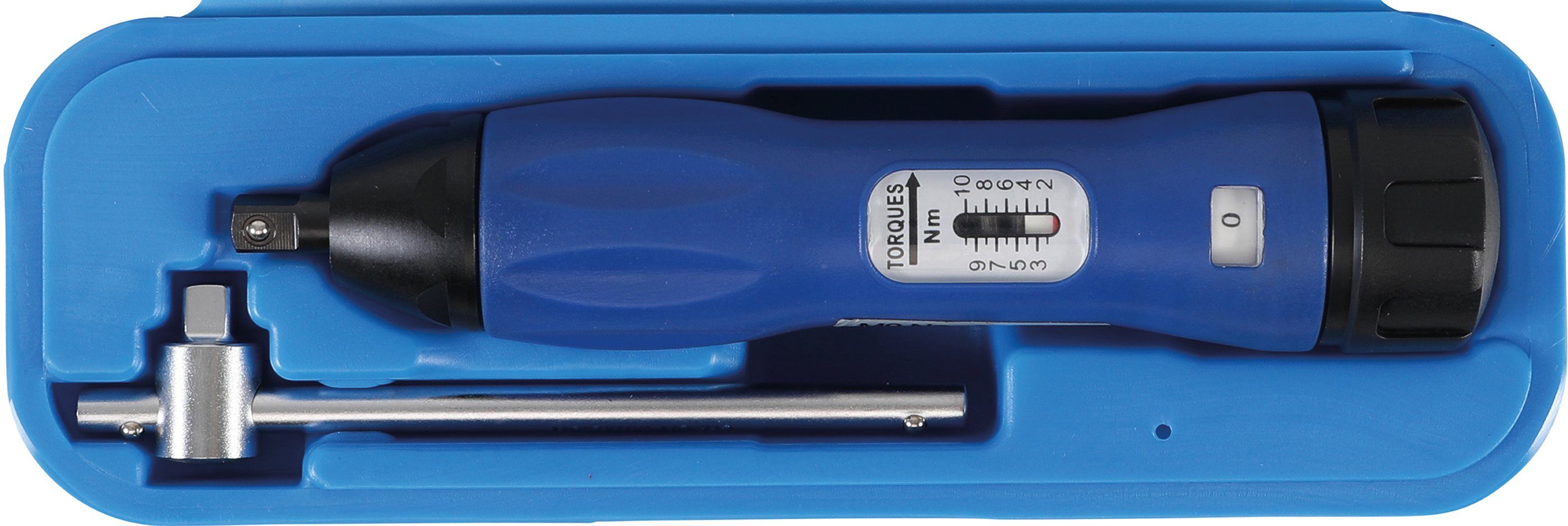 BGS technic Drehmomentschlüssel Drehmomentschrauber, Abtrieb Außenvierkant 6,3 mm (1/4), 2 - 10 Nm (1 St)