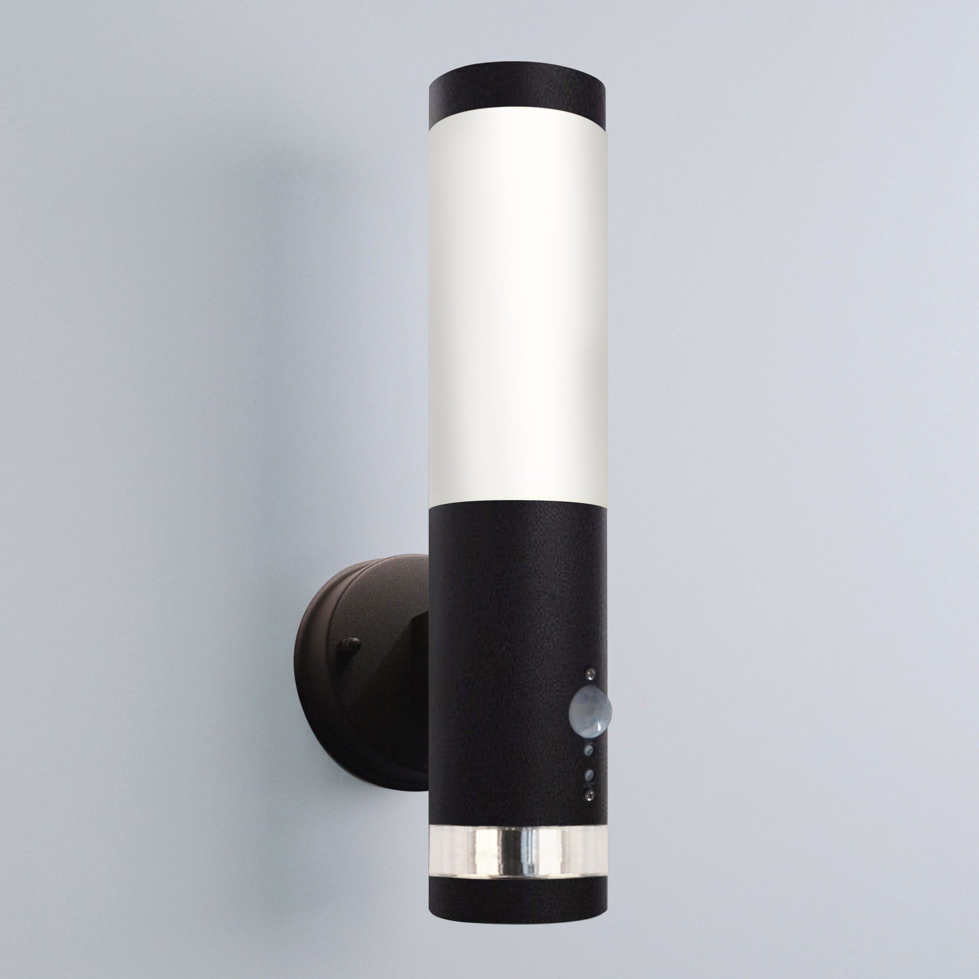 Maxkomfort Außen-Wandleuchte 232A2-BK, LED-Ring mit Bewegungsmelder, ohne L günstig online kaufen