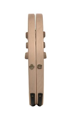 Spetebo Faltschlitten CLOINT Hörner Klapp-Schlitten - 100 cm Länge (Packung, 1-tlg., einteilig), klappbarer Rodelschlitten aus Buchenholz
