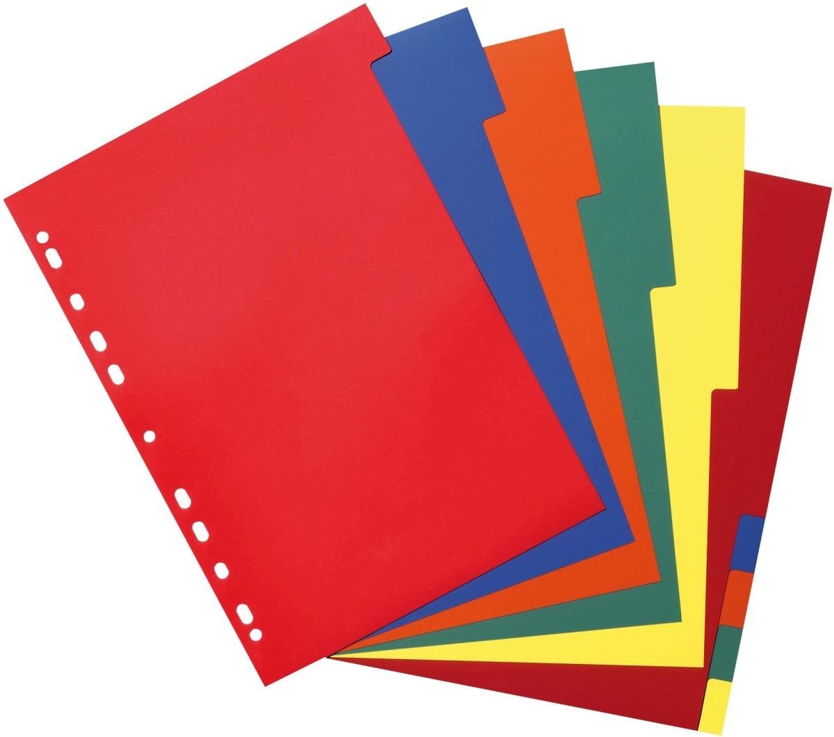 Herlitz Aktenordner Register A4 10-teilig Kunststoff PP farbig