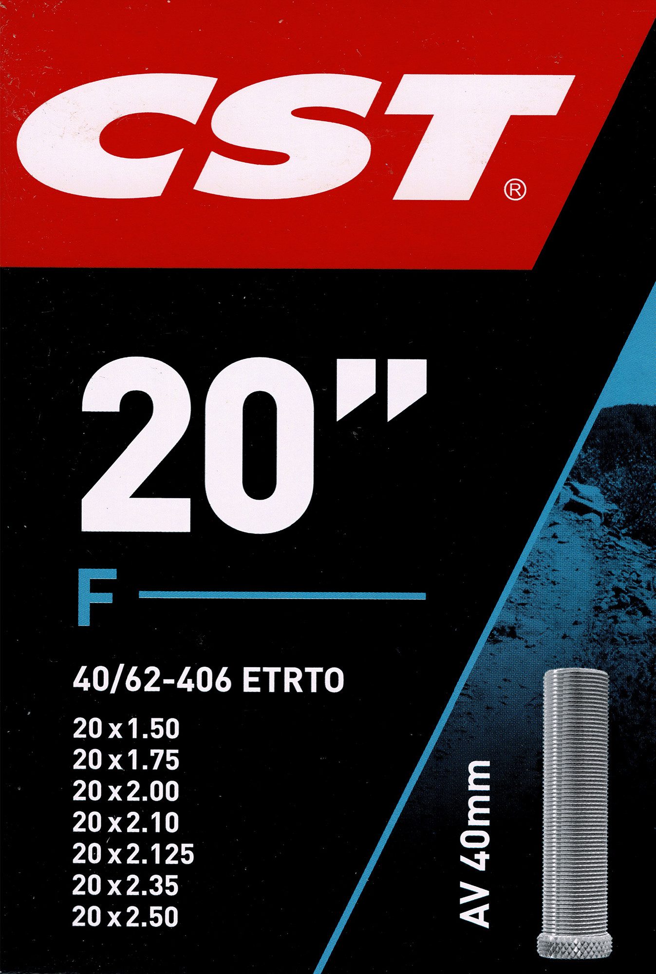 CST Fahrradschlauch CST 20 AV Schlauch 20 Zoll (40/62-406) Fahrradschlauch