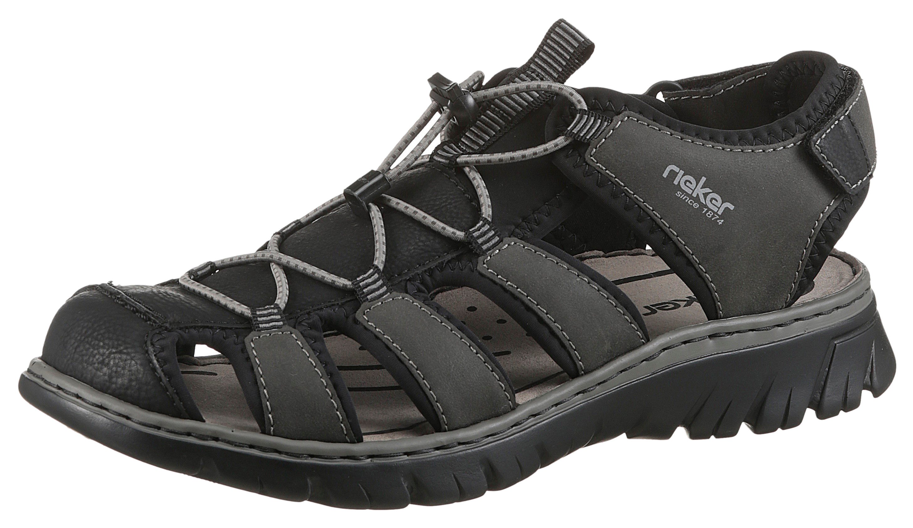 Rieker Sandale, Sommerschuh, Klettschuh, Freizeitsandale, Gummizug, günstig online kaufen