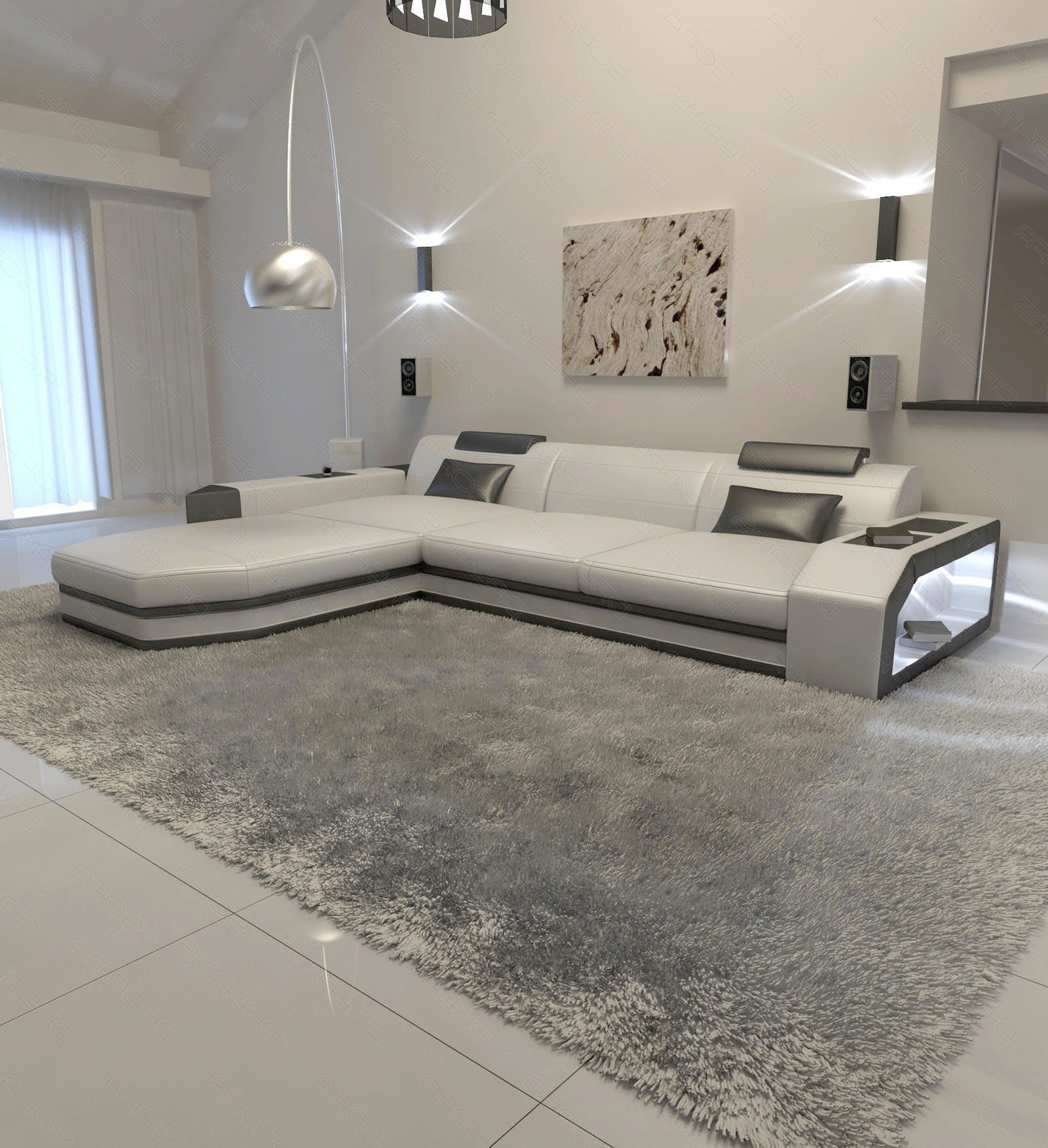 Sofa Dreams Ecksofa Ledersofa Prato L günstig online kaufen