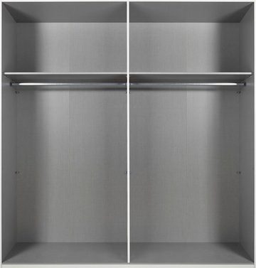 Wimex Dreh-/Schwebetürenschrank England (England, 1-St., Schwebetürenschrank) 225x65x208cm weiß Spiegel