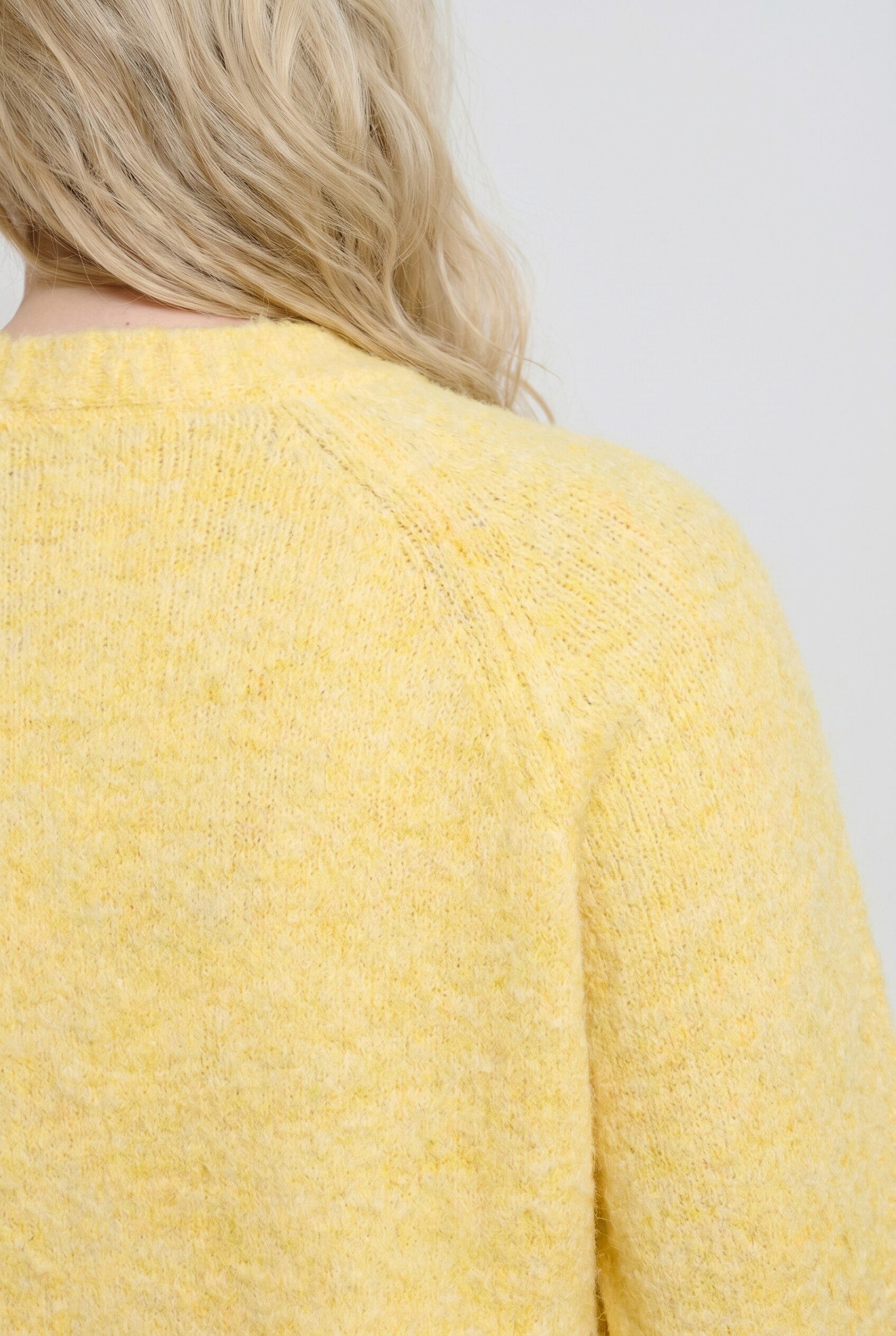 Ulla Popken Strickjacke Strickjacke kuschelweich ohne Verschluss 3/4-Arm