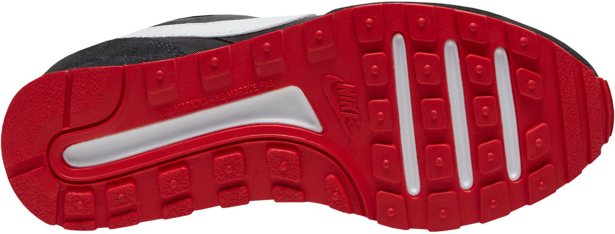 Sneaker Nike (GS) MD BLACK-WHITE-DK-SMOKE-GREY-UNIVERSITY-RED Sportswear VALIANT