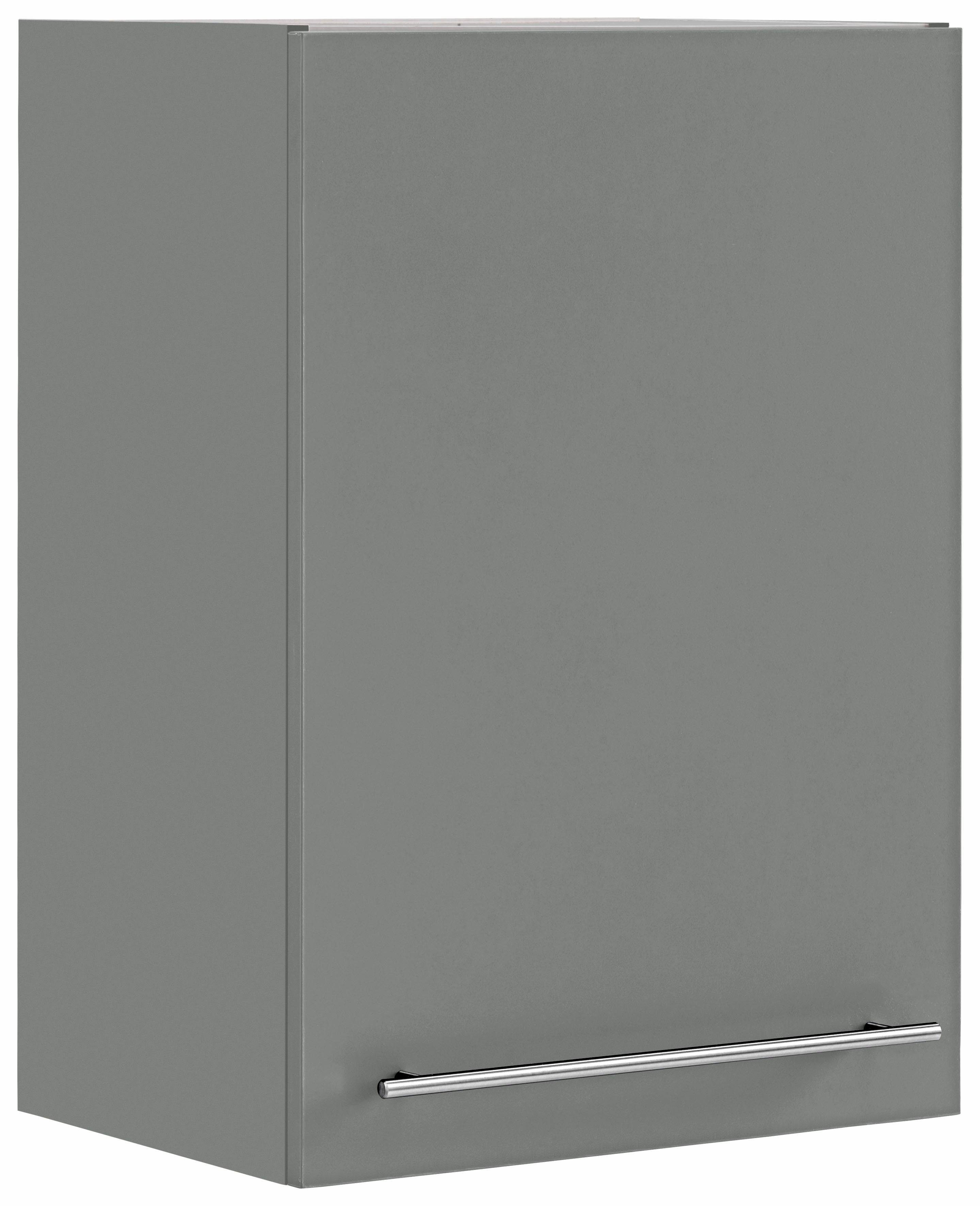 OPTIFIT Hängeschrank Bern Breite 50 cm, 70 cm hoch, mit 1 Tür, mit Metallgriff basaltgrau/basaltgrau | basaltgrau